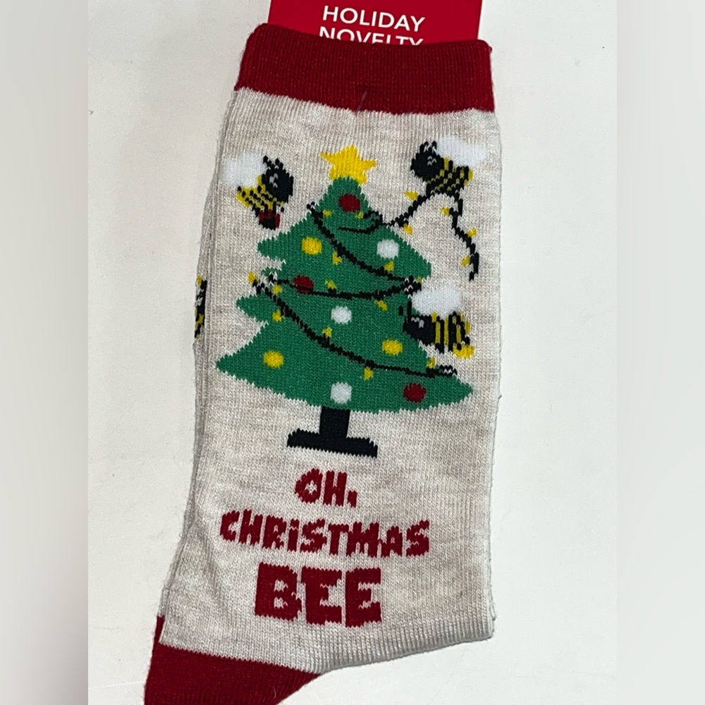 Bee Holiday Novelty Socks NWT